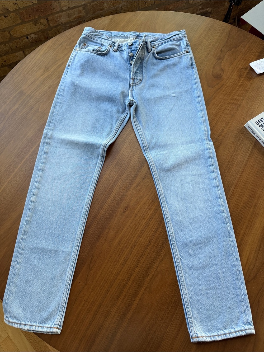 Acne Light Wash Women’s Straight-Leg Jeans